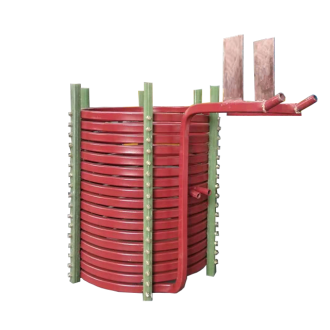 中頻爐，感應(yīng)爐，中頻電爐，感應(yīng)電爐中感應(yīng)線圈的作用：(洛陽(yáng)萬(wàn)峰工業(yè)爐)